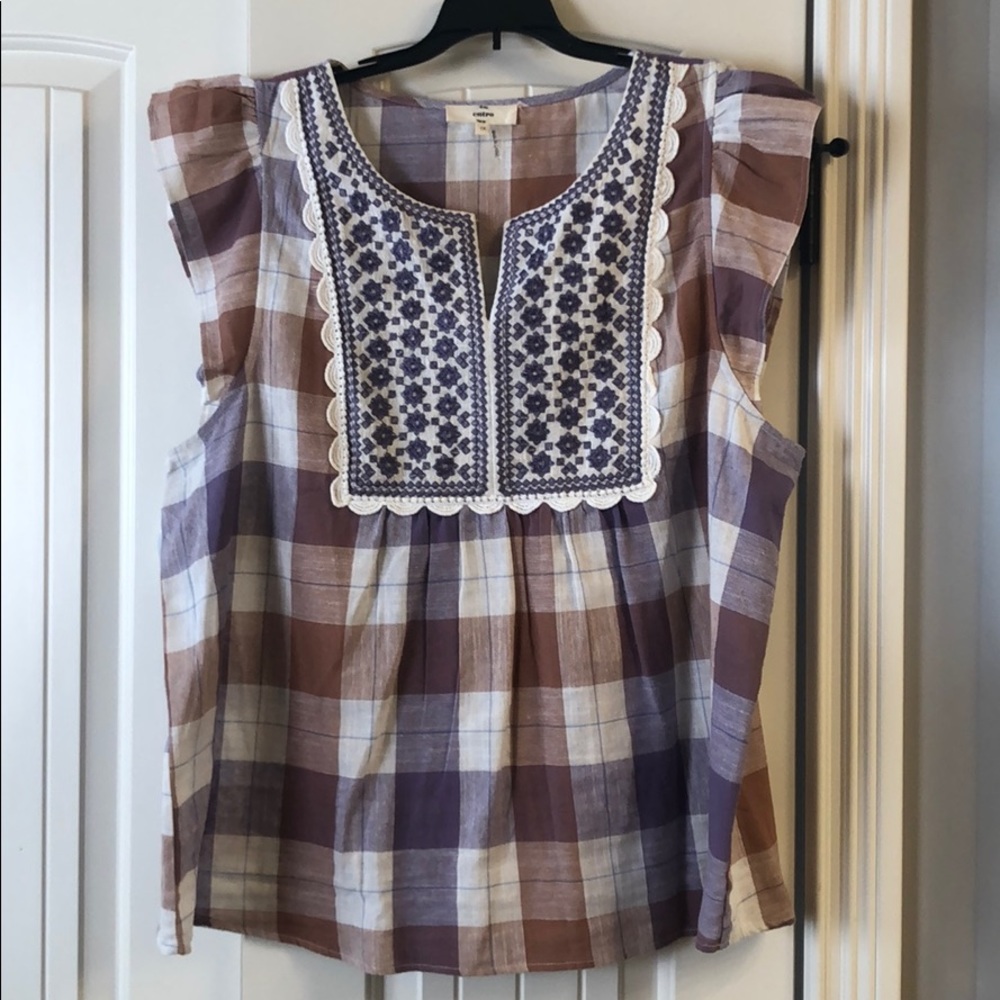 Women’s Boutique Plaid Top